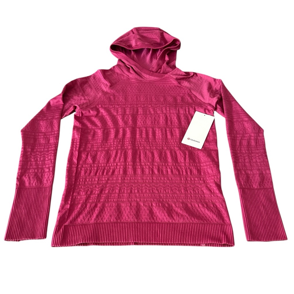 Lululemon Womens Restless Hoodie, NWT, Size-12, Color-Magenta